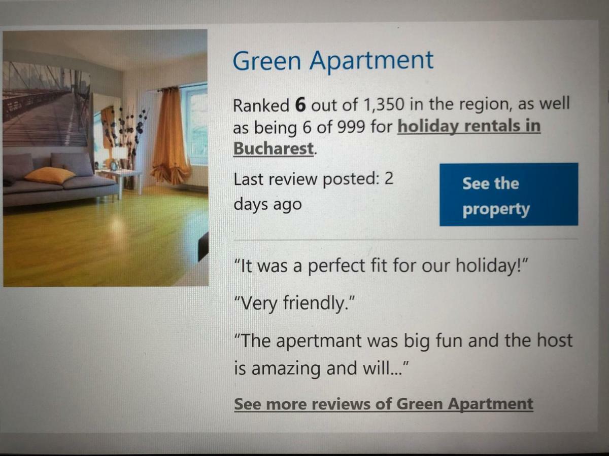 New Green Apartment Studio 1 Букурещ Екстериор снимка